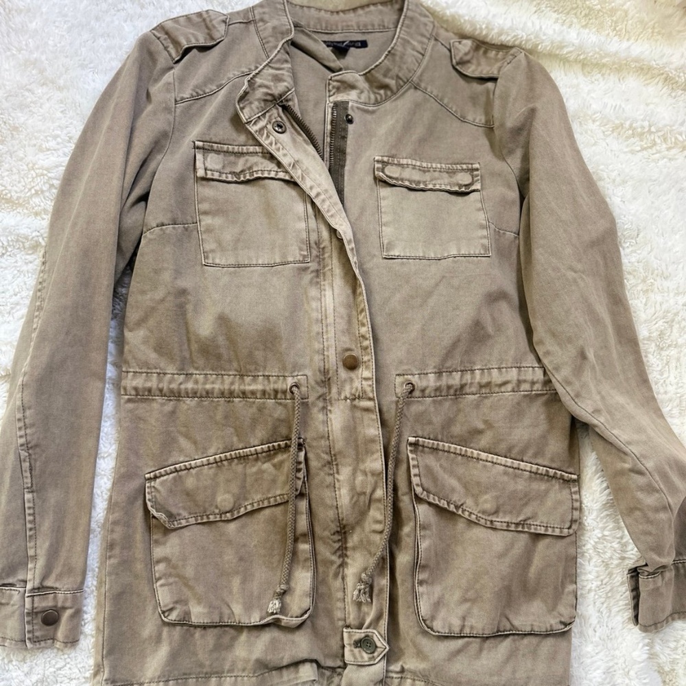 British khaki utility jacket